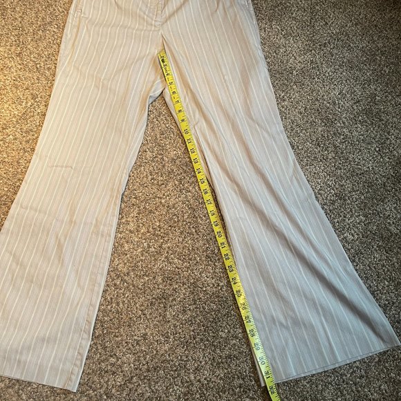 Liz Claiborne Gray Striped Boot Cut Pants - Picture 7 of 14